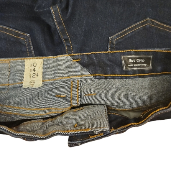 Volcom Super Skinny Cropped Jeans - Dark Denim - 0 - Picture 6 of 6